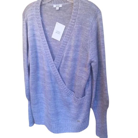 NWT Kensie Metallic Flecks Lavendar Heathered Surplus Sweater Sz L RV $79 - Picture 2 of 8